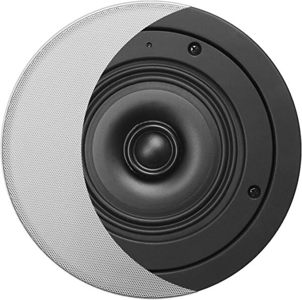 OSD Black 6.5" Super Shallow Mount Trimless Weather Resistant Ceiling Speaker Pair R62SS