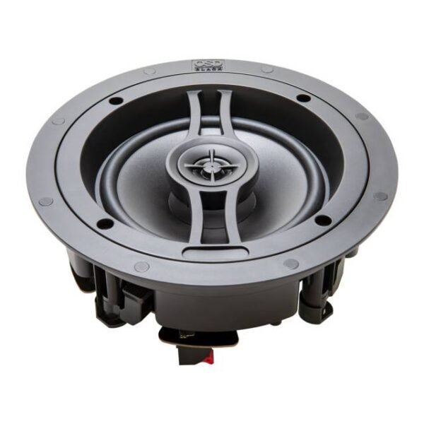 R61 6.5 In-Ceiling Speakers with 1/2 Silk Soft Dome Tweeter, Pair, Black Series