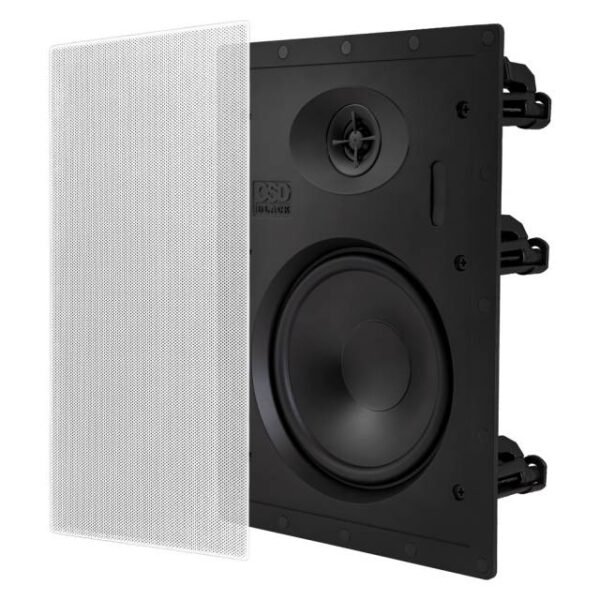 T61 6.5" In-Wall Speakers with a 1/2" Soild Soft Dome Tweeter, Pair, Black Series SKU: BK-T61