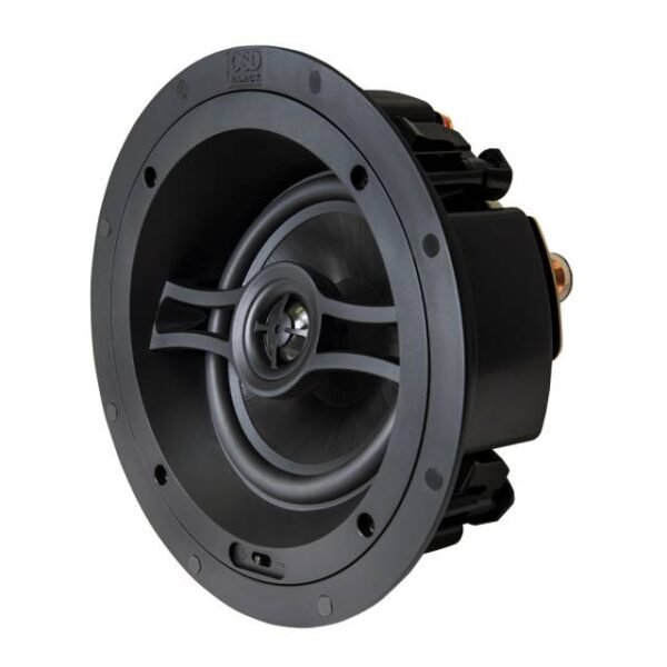 OSD Audio R62A Angled In-Ceiling Speaker Silk Tweeter, Black Series (Single)